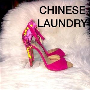 Women’s Bright Pink & Yellow neon Chinese  Laundry
